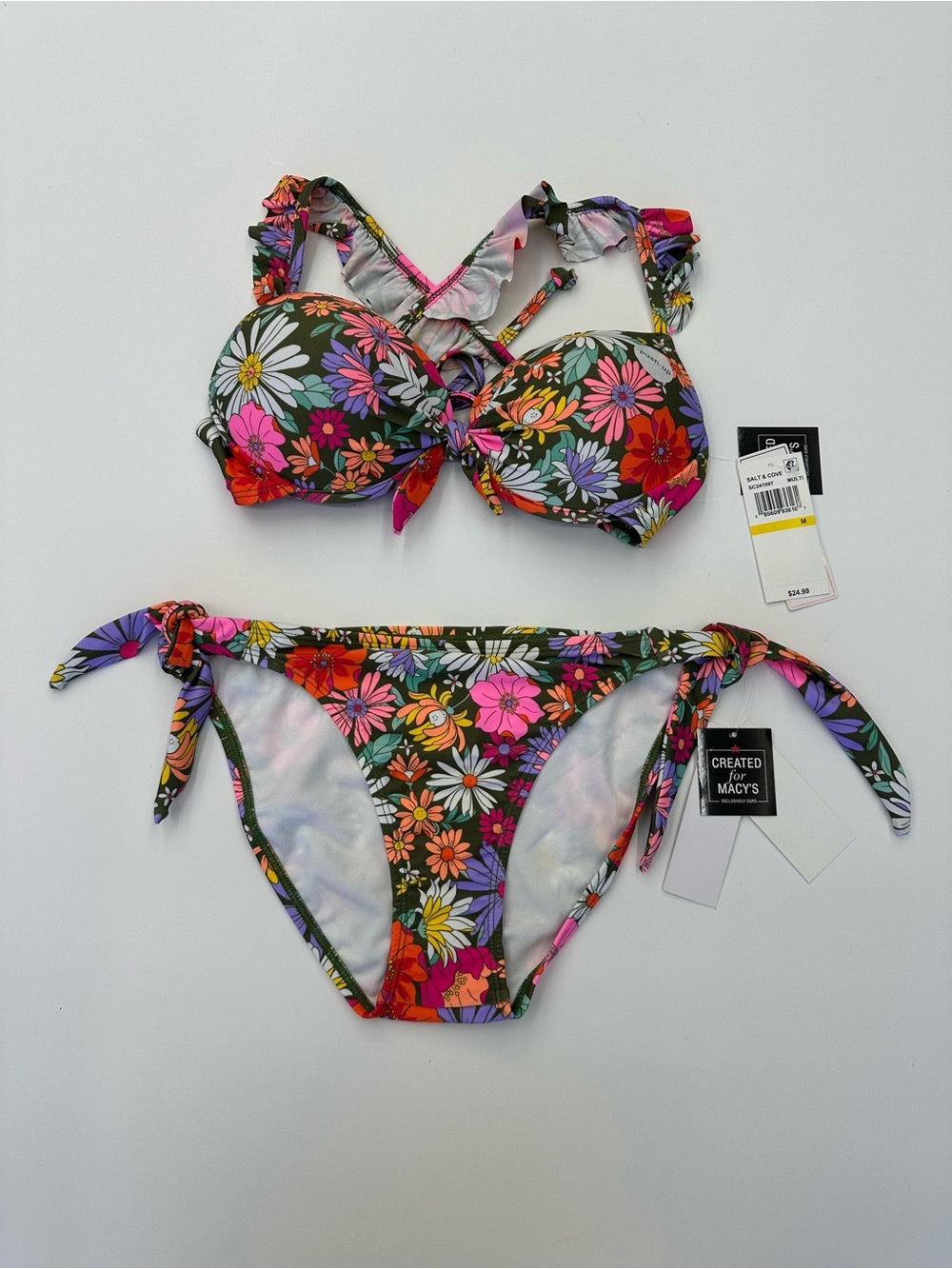 Macys Salt + Cove Flower Bikini